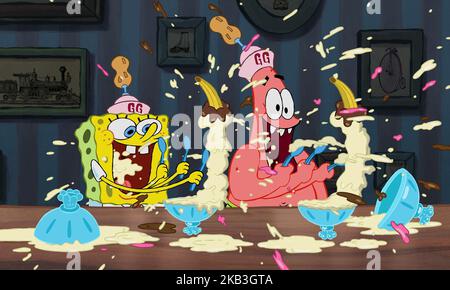 LE FILM SPONGEBOB SQUAREPANTS, SPONGEBOB, PATRICK, 2004 Banque D'Images