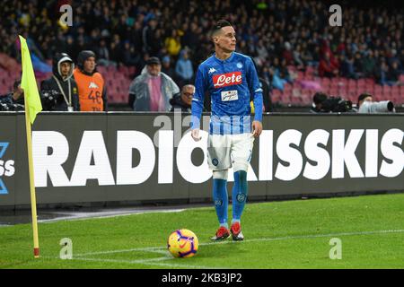 José Callejon de SSC Napoli pendant la série Un match TIM entre SSC Napoli et AC Chievo au Stadio San Paolo Naples Italie le 25 novembre 2018. (Photo Franco Romano) Banque D'Images