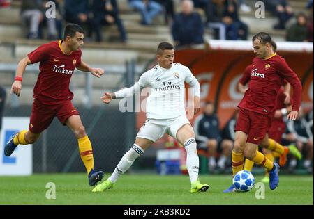 AS Roma - FC Real Madrid : Groupe G Rodrigo de la Ligue de la Jeunesse de l'UEFA au stade Tre Fontane de Rome, Italie sur 27 novembre 2018. (Photo de Matteo Ciambelli/NurPhoto) Banque D'Images