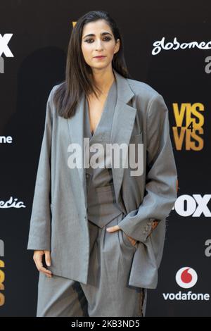 Alba Flores participe au photocall 'vis A vis' au Santo Mauro Hotel on 29 novembre 2018 à Madrid, Espagne. (Photo par Oscar Gonzalez/NurPhoto) Banque D'Images