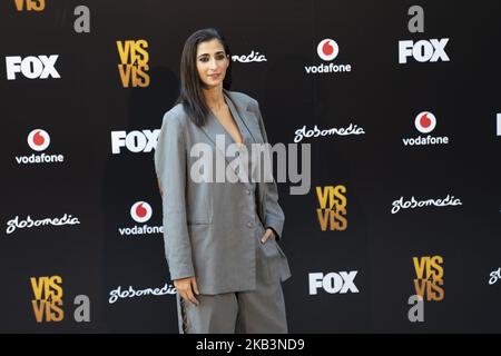 Alba Flores participe au photocall 'vis A vis' au Santo Mauro Hotel on 29 novembre 2018 à Madrid, Espagne. (Photo par Oscar Gonzalez/NurPhoto) Banque D'Images