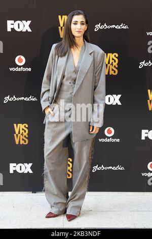 Alba Flores participe au photocall 'vis A vis' au Santo Mauro Hotel on 29 novembre 2018 à Madrid, Espagne. (Photo par Oscar Gonzalez/NurPhoto) Banque D'Images