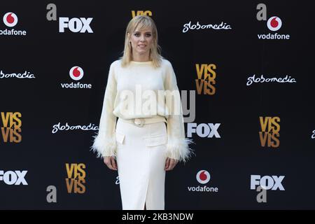 Maggie Civantos assiste à la photocall 'vis A vis' au Santo Mauro Hotel on 29 novembre 2018 à Madrid, Espagne. (Photo par Oscar Gonzalez/NurPhoto) Banque D'Images