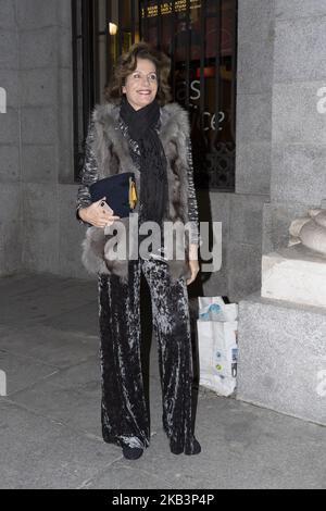 Elena boire assiste à la première de Turandot au Teatro Real de madrid sur 30 novembre 2018 à Madrid, Espagne (photo par Oscar Gonzalez/NurPhoto) Banque D'Images