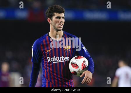 21 Carles Alena du FC Barcelone pendant le championnat d'Espagne la Liga football match entre le FC Barcelone et Villareal CF sur 02 décembre 2018 au stade Camp Nou à Barcelone, Espagne. (Photo par Xavier Bonilla/NurPhoto) Banque D'Images