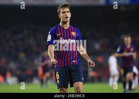 06 Denis Suarez du FC Barcelone célébrant son but lors du championnat d'Espagne Copa del Rey quatrième tour et deuxième match de football entre le FC Barcelone et la culture Leonesa sur 05 décembre 2018 au stade Camp Nou à Barcelone, Espagne. (Photo par Xavier Bonilla/NurPhoto) Banque D'Images