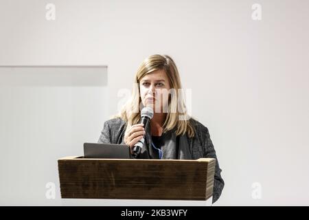 Ivon Slingenberg, directeur de la DG action climatique de la Commission européenne, prend la parole lors d'une manifestation parallèle lors de la conférence COP24 des Nations unies sur le climat à Katowice, en Pologne, les 6th et 14 décembre 2018. COP24 rassemble les parties à la Convention-cadre des Nations Unies sur les changements climatiques (CCNUCC). (Photo par Dominika Zarzycka/NurPhoto) Banque D'Images