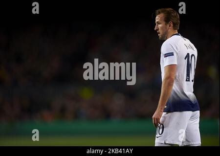 Harry Kane de Tottenham pendant le match entre le FC Barcelone et Tottenham Hotspurs au stade Camp Nou à Barcelone, Espagne sur 11 décembre 2018. (Photo de Jose Breton/NurPhoto) Banque D'Images