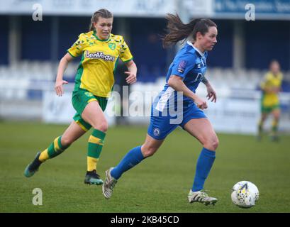 Londres, Angleterre - 16 décembre 2018 Paris Smith de Billericay Town Dames pendant FA Women's National League Division 1 Sud-est entre Billericay Town Dames et Norwich City Dames au stade AGP Arena , Billericay , Angleterre le 16 décembre 2018. (Photo par action Foto Sport/NurPhoto) Banque D'Images