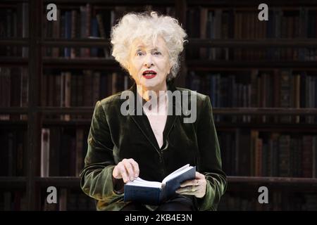 Magui Mira pendant la représentation DE LA CULPA au Teatro Bellas Artes à Madrid, Espagne. 8 janvier 2019 (photo par Oscar Gonzalez/NurPhoto) Banque D'Images