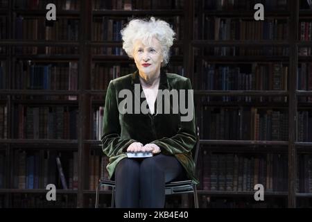 Magui Mira pendant la représentation DE LA CULPA au Teatro Bellas Artes à Madrid, Espagne. 8 janvier 2019 (photo par Oscar Gonzalez/NurPhoto) Banque D'Images