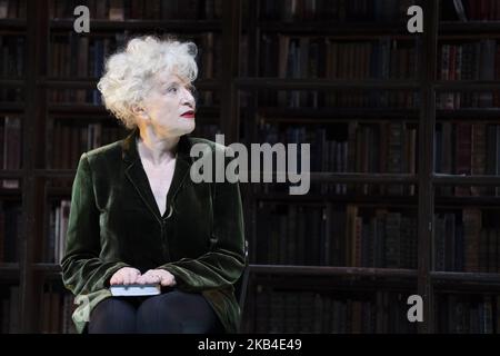 Magui Mira pendant la représentation DE LA CULPA au Teatro Bellas Artes à Madrid, Espagne. 8 janvier 2019 (photo par Oscar Gonzalez/NurPhoto) Banque D'Images