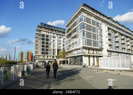 Les appartements résidentiels de River Gardens à Greenwich, Londres Royaume-Uni Banque D'Images