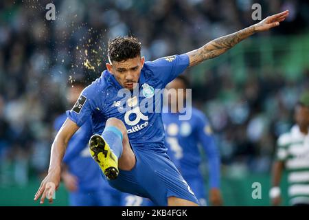 Tiquinho Soares de Porto pendant Primeira Liga 2018/19 match entre Sporting CP vs FC Porto, à Lisbonne, sur 12 janvier 2019. (Photo de Carlos Palma/NurPhoto) Banque D'Images