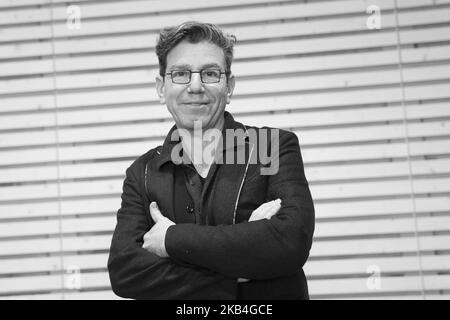 Le directeur canadien de l'opéra Robert Carsen pose lors de la présentation de l'opéra EL ANILLO DEL NIBELUNGO au Teatro Real de Madrid. Espagne. 14 janvier 2019 (photo par Oscar Gonzalez/NurPhoto) Banque D'Images