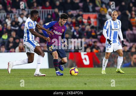 Carles Alena (21) du FC Barcelone pendant le match FC Barcelone contre CD Leganes, pour la ronde 20 de la Liga Santander, joué au Camp Nou le 20th janvier 2019 à Barcelone, Espagne. (Photo de Mikel Trigueros/Urbanandsport/NurPhoto) Banque D'Images