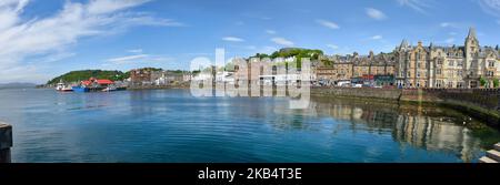 Oban Scotland Panorama d'Oban depuis le quai Banque D'Images