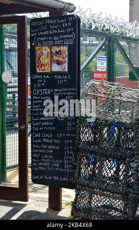 Oban Argyll Ecosse. Oban Seafood Shack, célèbre restaurant de poissons frais sur Oban Quayside Banque D'Images