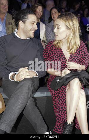 Marta Ortega et Carlos Torretta assistent à la semaine de la mode Mercedes Benz de Madrid automne / hiver 2019-2020 sur 26 janvier 2019 à Madrid, Espagne (photo par Oscar Gonzalez/NurPhoto) Banque D'Images