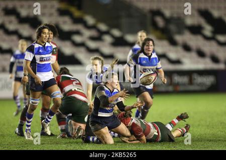 Linzi Taylor des requins du parc Darlington Mowden en action lors du match du premier ministre des Tirells 15s entre les requins du parc Darlington Mowden et Firwood Waterloo à la Northern Echo Arena de Darlington, au Royaume-Uni, samedi, à 26 janvier 2019. (Photo par MI News/NurPhoto) Banque D'Images