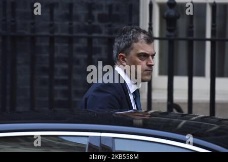 Le whip en chef du Parti conservateur, Julian Smith, quitte le 10 Downing Street à Londres, au Royaume-Uni, sur 30 janvier 2019. (Photo par Alberto Pezzali/NurPhoto) Banque D'Images