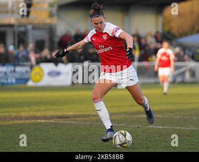 Katrine Veje d'Arsenal lors du match de football de la coupe FA pour femmes SSE entre Crawley Wasps Ladies et Arsenal Women au Oakwood FC sur 3 janvier 2019 à Crawley, en Angleterre. (Photo par action Foto Sport/NurPhoto) Banque D'Images