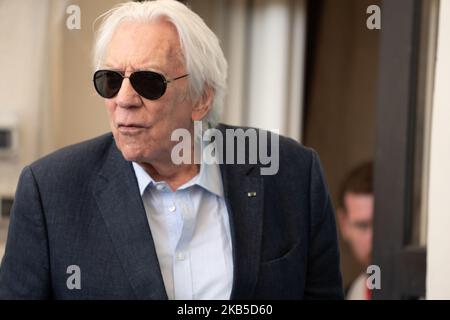 Donald Sutherland participe à la photocall « l'hérésie orange brûlée » lors du Festival du film de Venise 76th à Sala Grande sur 07 septembre 2019 à Venise, en Italie. (Photo par Luca Carlino/NurPhoto) Banque D'Images