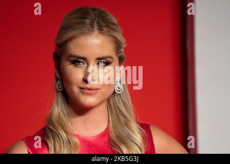 Valentina Ferragni marche le tapis rouge avant la projection de ''Chiara Ferragni - non posté'' lors du Festival du film de Venise 76th à Sala Giardino sur 04 septembre 2019 à Venise, Italie. (Photo par Luca Carlino/NurPhoto) Banque D'Images