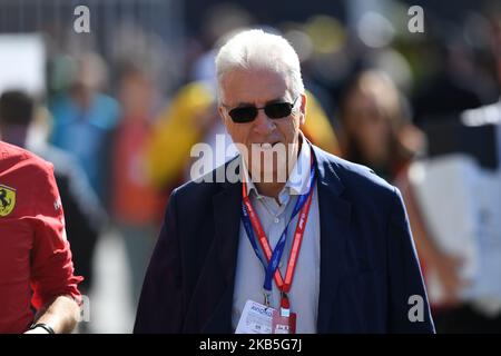 Piero Ferrari, président de l'équipe italienne Scuderia Ferrari Mission Winnow lors de l'édition 90th du GP italien, 16th étapes du championnat du monde de Formule 1, dans le circuit de Monza Eni (Autodromo Nazionale di Monza), Italie (photo par Andrea Diodato/NurPhoto) Banque D'Images