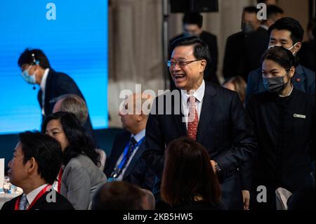 Hong Kong, Chine. 02nd novembre 2022. John Lee Ka-chiu, Directeur général de Hong Kong, vu lors du Global Financial leaders Investment Summit à Hong Kong. Crédit : SOPA Images Limited/Alamy Live News Banque D'Images