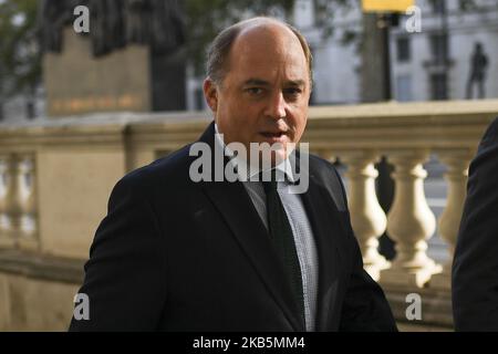 Le secrétaire à la Défense Ben Wallace arrive au 10 Downing Street pour assister à une réunion du Cabinet, Londres on 10 septembre 2019. Le Parlement britannique est suspendu jusqu'à la mi-octobre. (Photo par Alberto Pezzali/NurPhoto) Banque D'Images