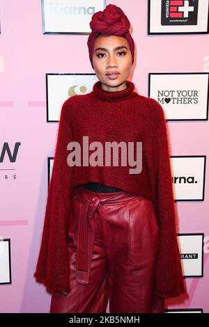 MANHATTAN, NEW YORK CITY, NEW YORK, Etats-Unis - SEPTEMBRE 10 : Yuna arrive à S par Serena Williams lors de la Fashion week de New York : les spectacles tenus à la Metropolitan West sur 10 septembre 2019 à Manhattan, New York, Etats-Unis. (Photo par Xavier Collin/image Press Agency/NurPhoto) Banque D'Images