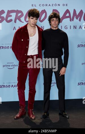 Javier Ambrossi et Javier Calvo participent à la première de 'El Corazon de Sergio Ramos' au Musée Reina Sofia de Madrid, Espagne. 10 septembre 2019. (Photo de A. Ware/NurPhoto) Banque D'Images