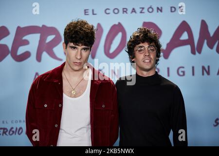 Javier Ambrossi et Javier Calvo participent à la première de 'El Corazon de Sergio Ramos' au Musée Reina Sofia de Madrid, Espagne. 10 septembre 2019. (Photo de A. Ware/NurPhoto) Banque D'Images