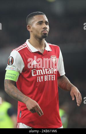 Londres, Royaume-Uni. 03rd novembre 2022. Gabriel Jesus d'Arsenal lors du match de l'UEFA Europa League entre Arsenal et le FC Zurich au stade Emirates, Londres, Angleterre, le 3 novembre 2022. Photo de Joshua Smith. Utilisation éditoriale uniquement, licence requise pour une utilisation commerciale. Aucune utilisation dans les Paris, les jeux ou les publications d'un seul club/ligue/joueur. Crédit : UK Sports pics Ltd/Alay Live News Banque D'Images