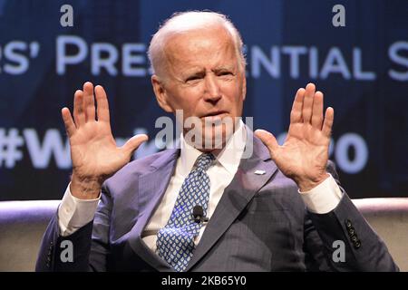 L'ancien vice-président Joe Biden, un président démocratique plein d'espoir, s'exprime au Sommet présidentiel des travailleurs de l'AFL-CIO du Conseil de Philadelphie, au Centre de congrès de Pennsylvanie à Philadelphie, en Pennsylvanie, sur 17 septembre 2019. (Photo de Bastiaan Slabbers/NurPhoto) Banque D'Images