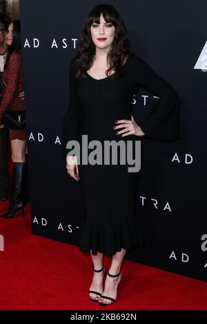 HOLLYWOOD, LOS ANGELES, CALIFORNIE, États-Unis - SEPTEMBRE 18 : l'actrice Liv Tyler arrive à la première à Los Angeles de la 'ad Astra' de Fox du 20th siècle qui s'est tenue au ArcLight Cinemas Hollywood Cinerama Dome sur 18 août 2019 à Hollywood, Los Angeles, Californie, États-Unis. (Photo par Xavier Collin/image Press Agency/NurPhoto) Banque D'Images