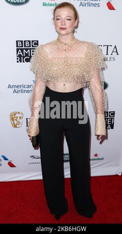 BEVERLY HILLS, LOS ANGELES, CALIFORNIE, Etats-Unis - SEPTEMBRE 21: Sarah Snook arrive au BAFTA Los Angeles + BBC America TV Tea Party 2019 qui s'est tenu à l'Hôtel Beverly Hilton sur 21 septembre 2019 à Beverly Hills, Los Angeles, Californie, Etats-Unis. (Photo par Xavier Collin/image Press Agency/NurPhoto) Banque D'Images