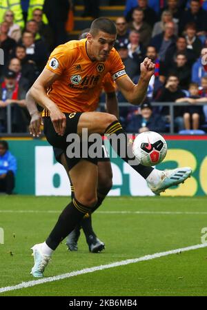 Wolverhampton Wandererss' Conor Coady lors de la première ligue anglaise entre Crystal Palace et Wolverhampton Wanderers au stade Selhurst Park, Londres, Angleterre, le 22 septembre 2019 (photo par action Foto Sport/NurPhoto) Banque D'Images