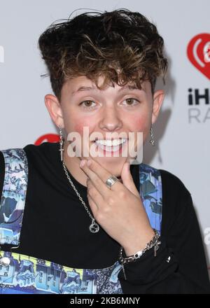 LAS VEGAS, NEVADA, États-Unis - SEPTEMBRE 21 : Jacob Sartorius arrive au festival de musique iHeartRadio 2019 - nuit 2 qui s'est tenu à l'aréna T-Mobile sur 21 septembre 2019 à Las Vegas, Nevada, États-Unis. (Photo de David Acosta/image Press Agency/NurPhoto) Banque D'Images