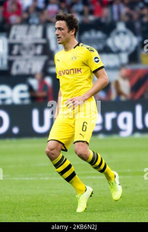 Thomas Delaney de Borussia Dortmund au cours de la 1. Match de Bundesliga entre Eintracht Frankfurt et Borussia Dortmund à la Commerzbank Arena sur 22 septembre 2019 à Francfort, Allemagne. (Photo de Peter Niedung/NurPhoto) Banque D'Images