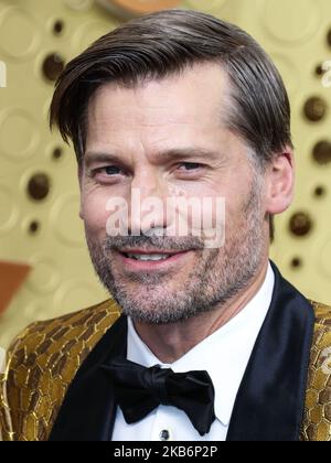 LOS ANGELES, CALIFORNIE, États-Unis - SEPTEMBRE 22 : Nikolaj Coster-Waldau arrive aux Primetime Emmy Awards 71st annuels qui se tiennent au Microsoft Theatre L.A. Vivez sur 22 septembre 2019 à Los Angeles, Californie, États-Unis. (Photo par Xavier Collin/image Press Agency/NurPhoto) Banque D'Images