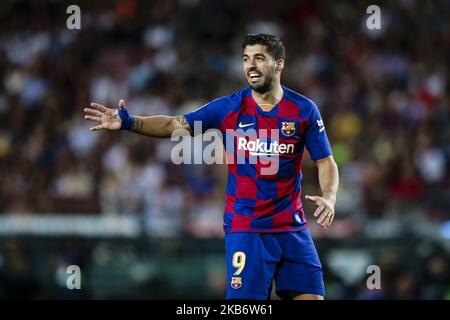 09 Luis Suarez de l'Uruguay du FC Barcelone pendant le match de la Liga entre le FC Barcelone et Vilareal au Camp Nou Stadium à Barcelone 24 du septembre 2019, Espagne. (Photo par Xavier Bonilla/NurPhoto) Banque D'Images