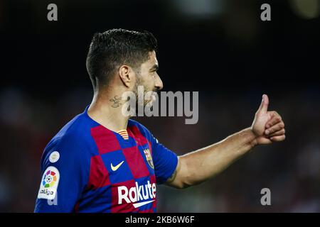 09 Luis Suarez de l'Uruguay du FC Barcelone pendant le match de la Liga entre le FC Barcelone et Vilareal au Camp Nou Stadium à Barcelone 24 du septembre 2019, Espagne. (Photo par Xavier Bonilla/NurPhoto) Banque D'Images