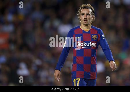 Antoine Griezmann de Barcelone pendant le match de la Ligue entre le FC Barcelone et le FC Villarreal au Camp Nou sur 24 septembre 2019 à Barcelone, Espagne. (Photo de Jose Breton/Pics action/NurPhoto) Banque D'Images