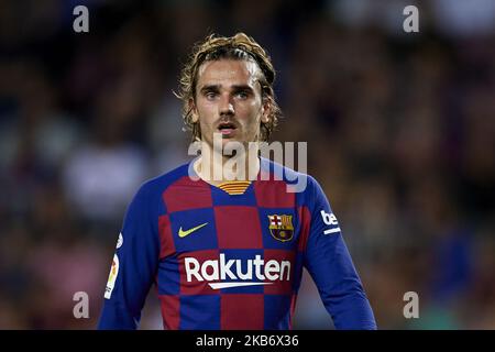 Antoine Griezmann de Barcelone pendant le match de la Ligue entre le FC Barcelone et le FC Villarreal au Camp Nou sur 24 septembre 2019 à Barcelone, Espagne. (Photo de Jose Breton/Pics action/NurPhoto) Banque D'Images