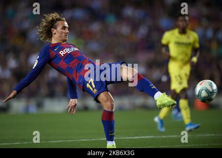 Antoine Griezmann, de Barcelone, qui a tiré au but pendant le match de la Ligue entre le FC Barcelone et le FC Villarreal au Camp Nou sur 24 septembre 2019 à Barcelone, en Espagne. (Photo de Jose Breton/Pics action/NurPhoto) Banque D'Images