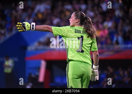 Laura Giuliani lors du match entre le FC Barcelone et la Juventus, correspondant à la deuxième partie de la finale 1/16 de la Ligue des champions de l'UEFA pour les femmes, joué au stade Johan Cruyff, le 25th septembre 2019, à Barcelone, en Espagne. (Photo de Noelia Deniz/Urbanandsport /NurPhoto) Banque D'Images