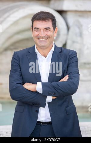 Max Giusti participe au film de photocall 'Appena in un Minuto' le 26 septembre 2019 à Rome, en Italie. (Photo de Mauro Fagiani/NurPhoto) Banque D'Images