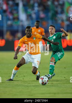 Ibrahim Sangare de Côte d’ivoire lors du match de la coupe africaine des nations 2019 entre la côte d’Ivoire et l’Algérie au stade Suez à Suez, en Égypte, sur 11 juillet,2019. (Photo par Ulrik Pedersen/NurPhoto) Banque D'Images